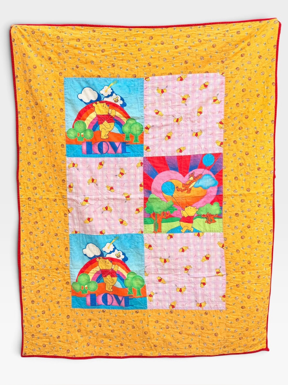 Winnie the Pooh patchwork small quilt